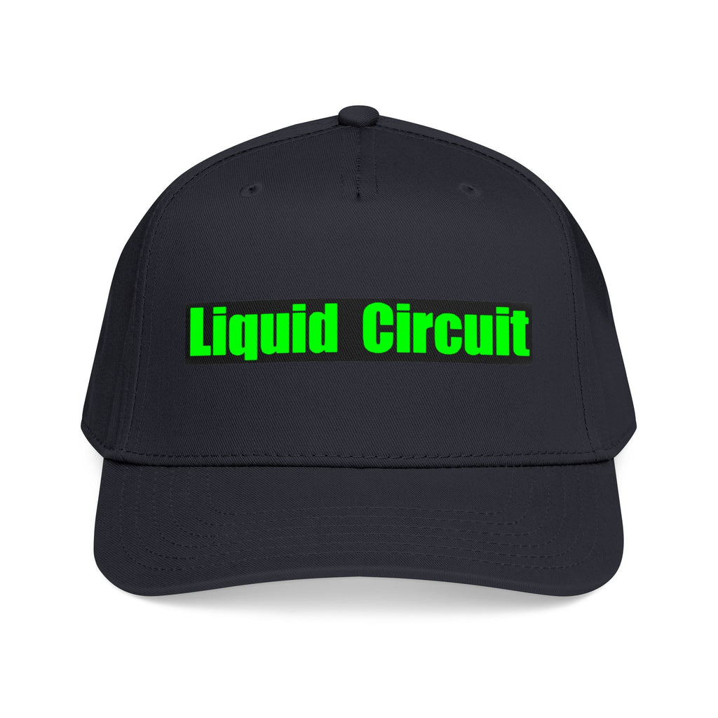 Liquid Circuit Baseball Cap — Neon Green Logo