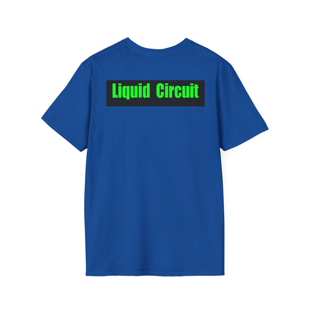 Liquid Circuit Organic Composition T-Shirt — Abstract Tech Art Tee