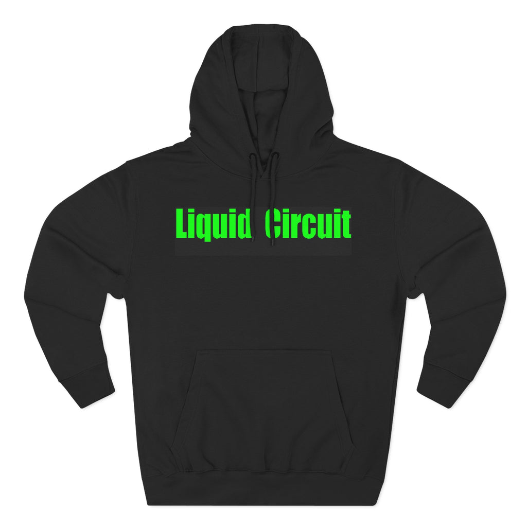 Liquid Circuit Hoodie — Organic Composition Graphic Fleece Pullover