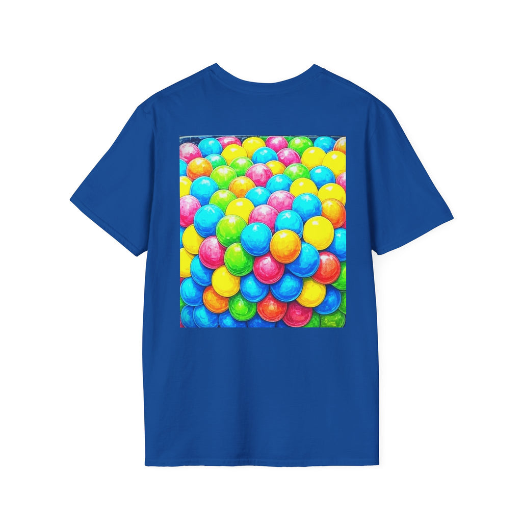Liquid Circuit 'Organic Composition' Colorful Bubble Pop T-Shirt — Vibrant Neon Circle Graphic Tee
