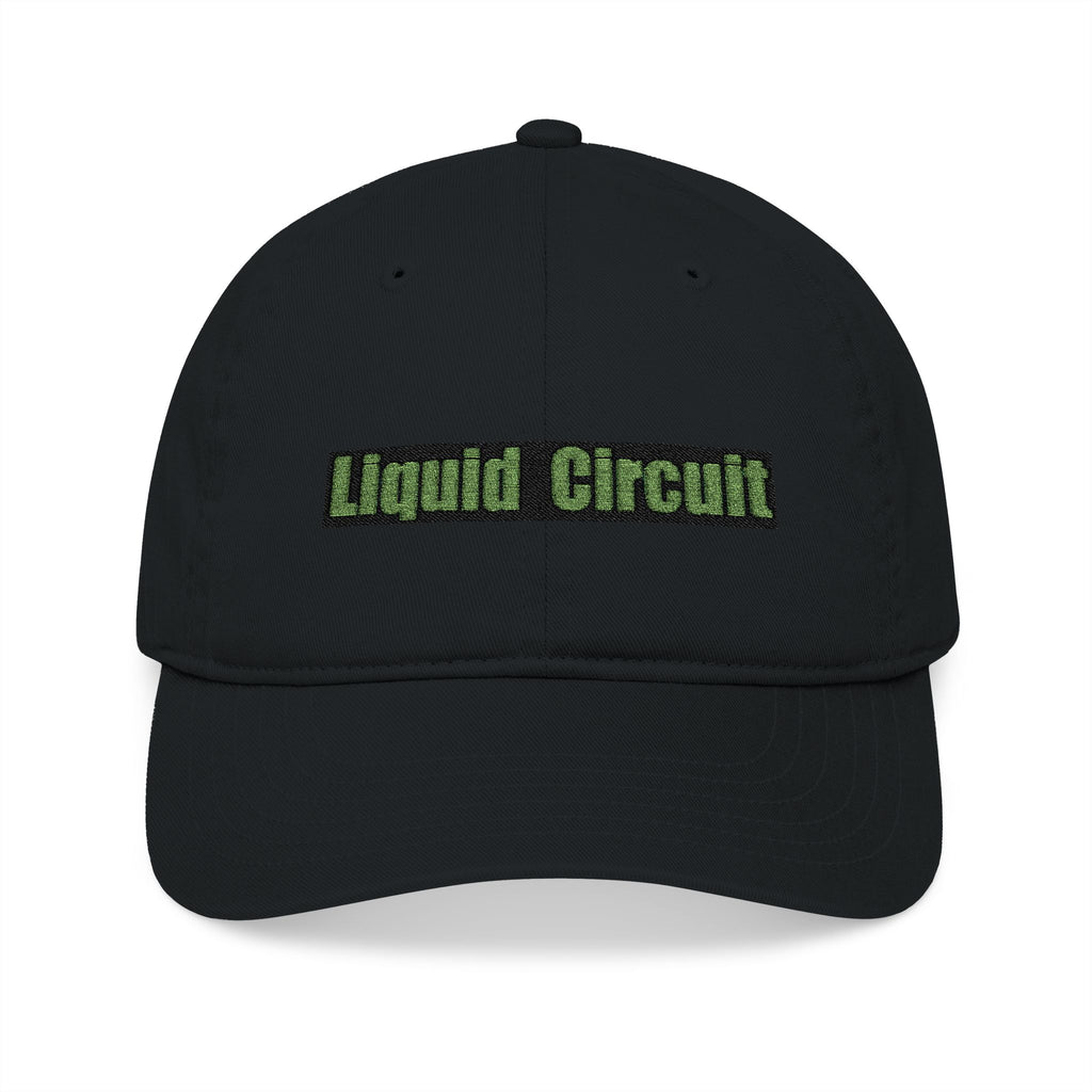 Liquid Circuit Embroidered Baseball Cap — Organic Cotton Hat