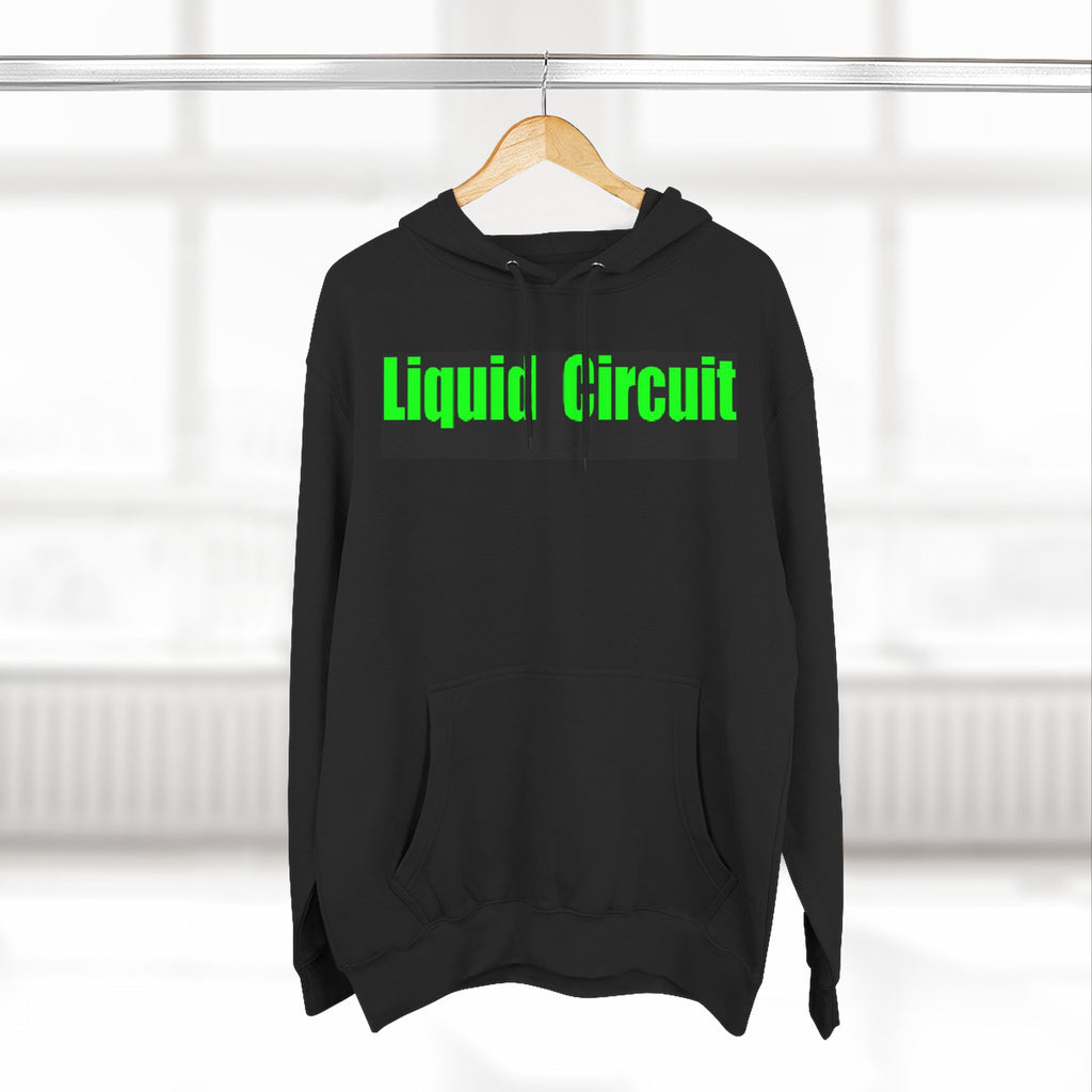 Liquid Circuit Hoodie — Organic Composition Graphic Fleece Pullover