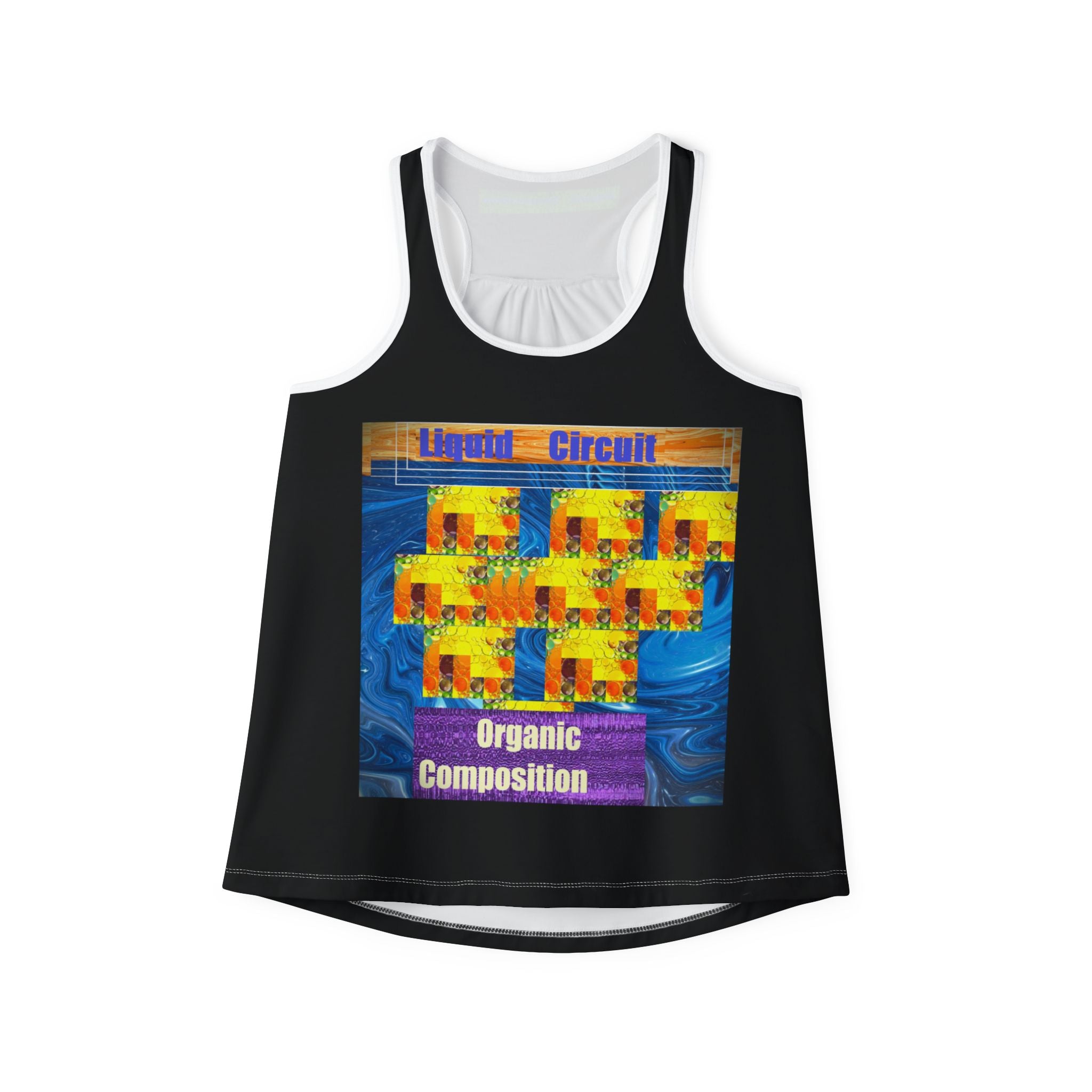 Liquid Circuit 'Organic Composition' Tank Top  Graphic Women's Racerback