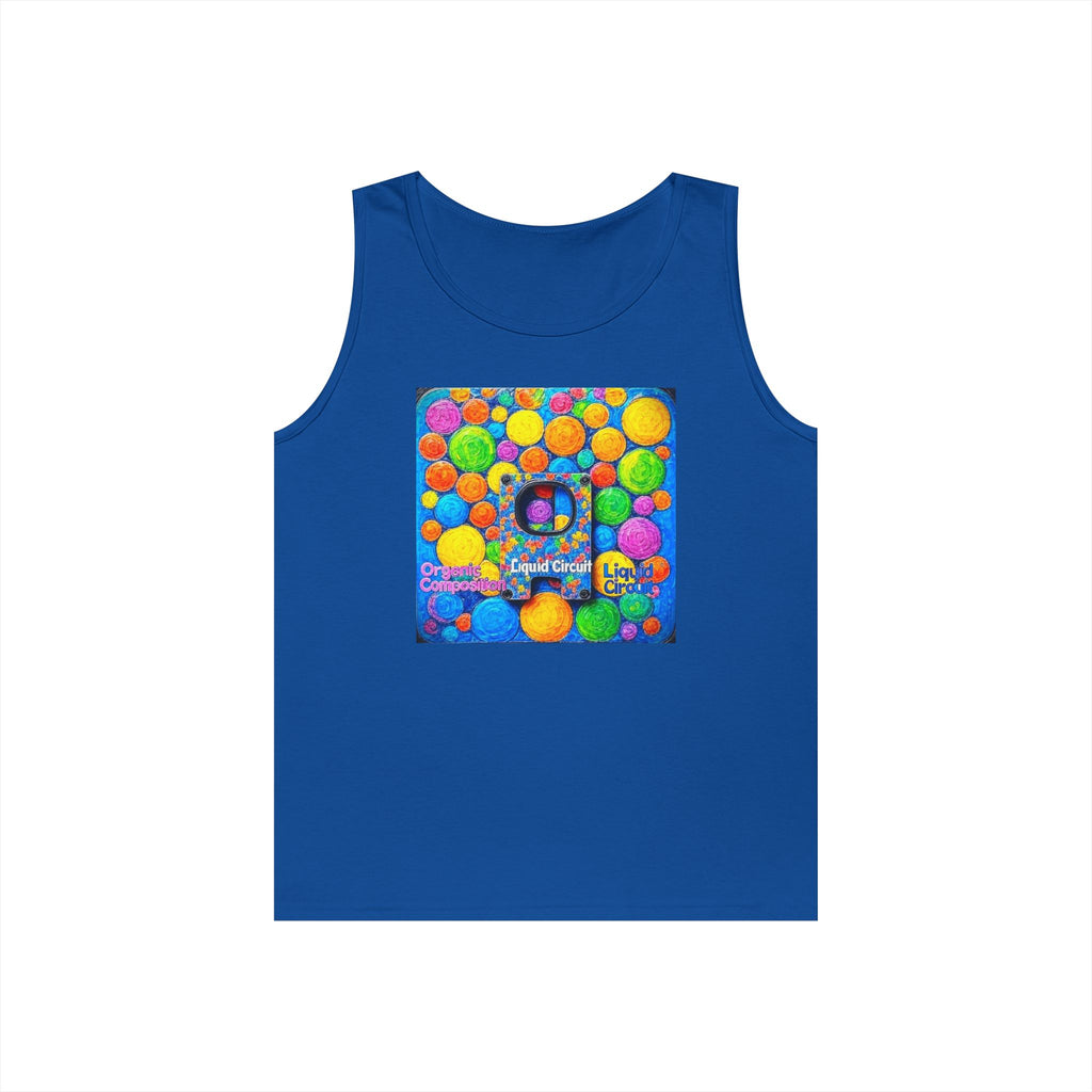Liquid Circuit 'Organic Composition' Colorful Gumball Dots Tank Top — Bright Candy Bubble Print