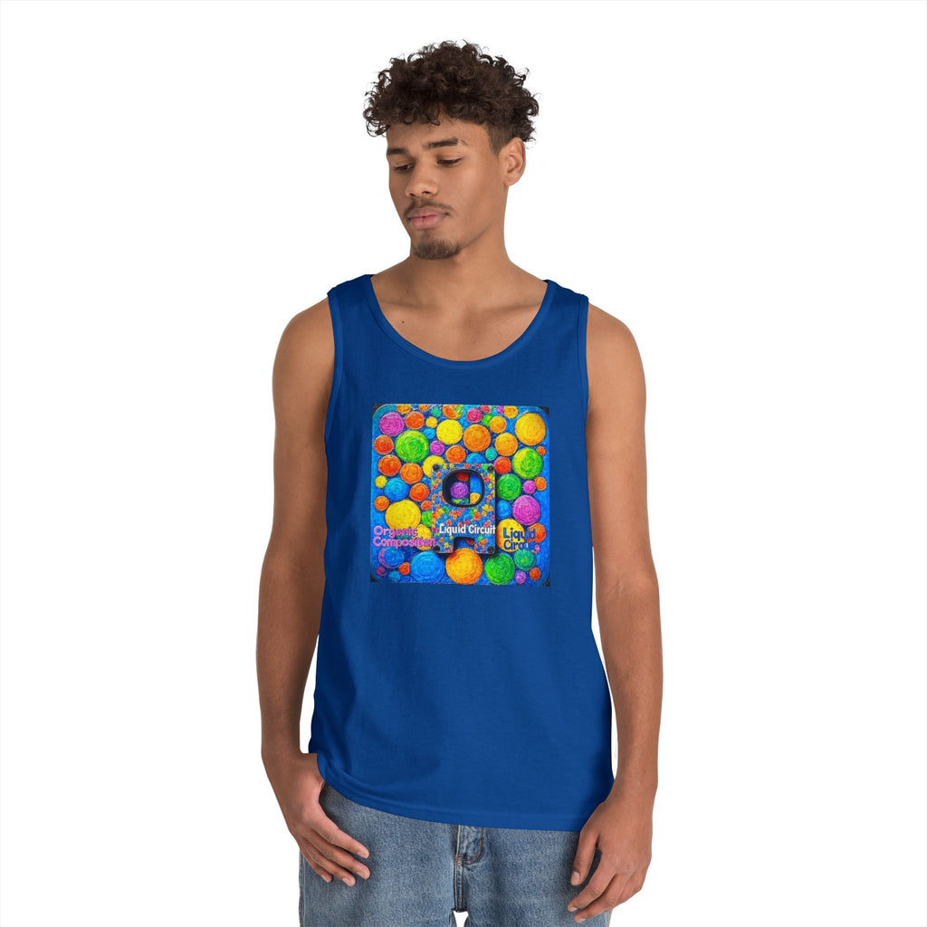 Liquid Circuit 'Organic Composition' Colorful Gumball Dots Tank Top — Bright Candy Bubble Print