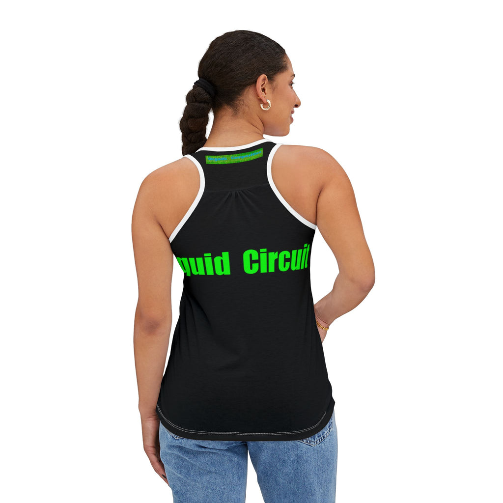 Liquid Circuit 'Organic Composition' Tank Top  Graphic Women's Racerback