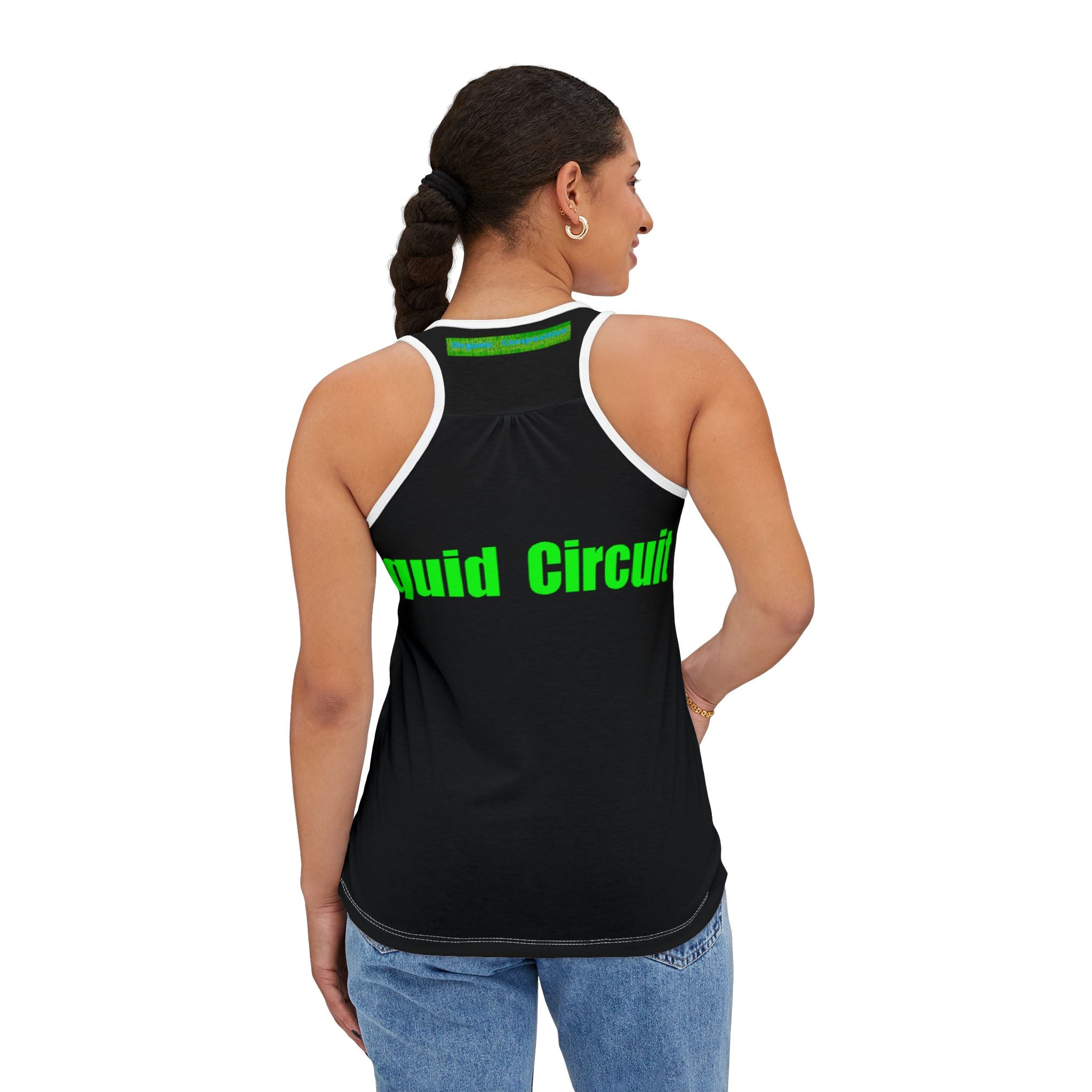 Liquid Circuit 'Organic Composition' Tank Top  Graphic Women's Racerback