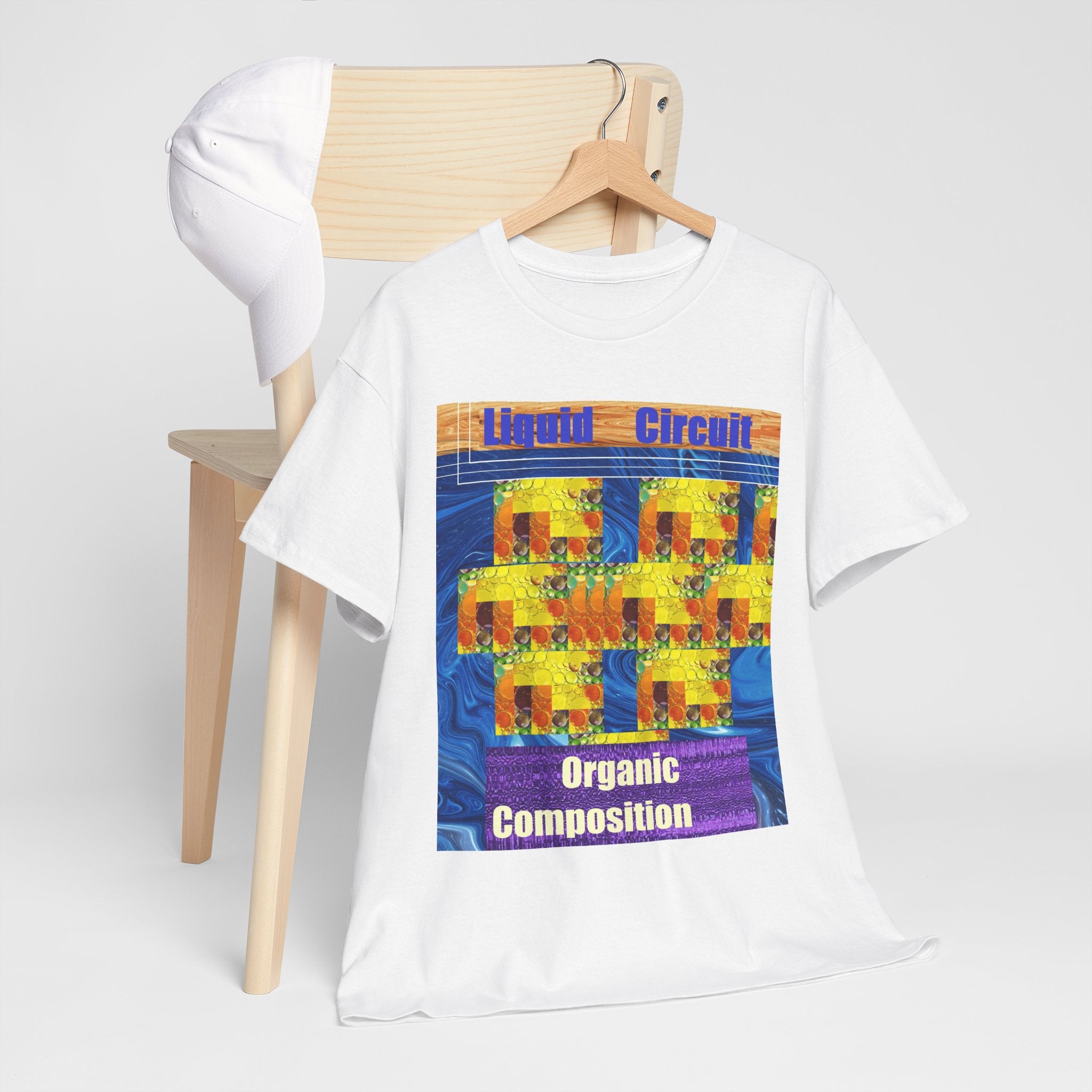 Abstract 'Liquid Circuit - Organic Composition' Graphic Tee