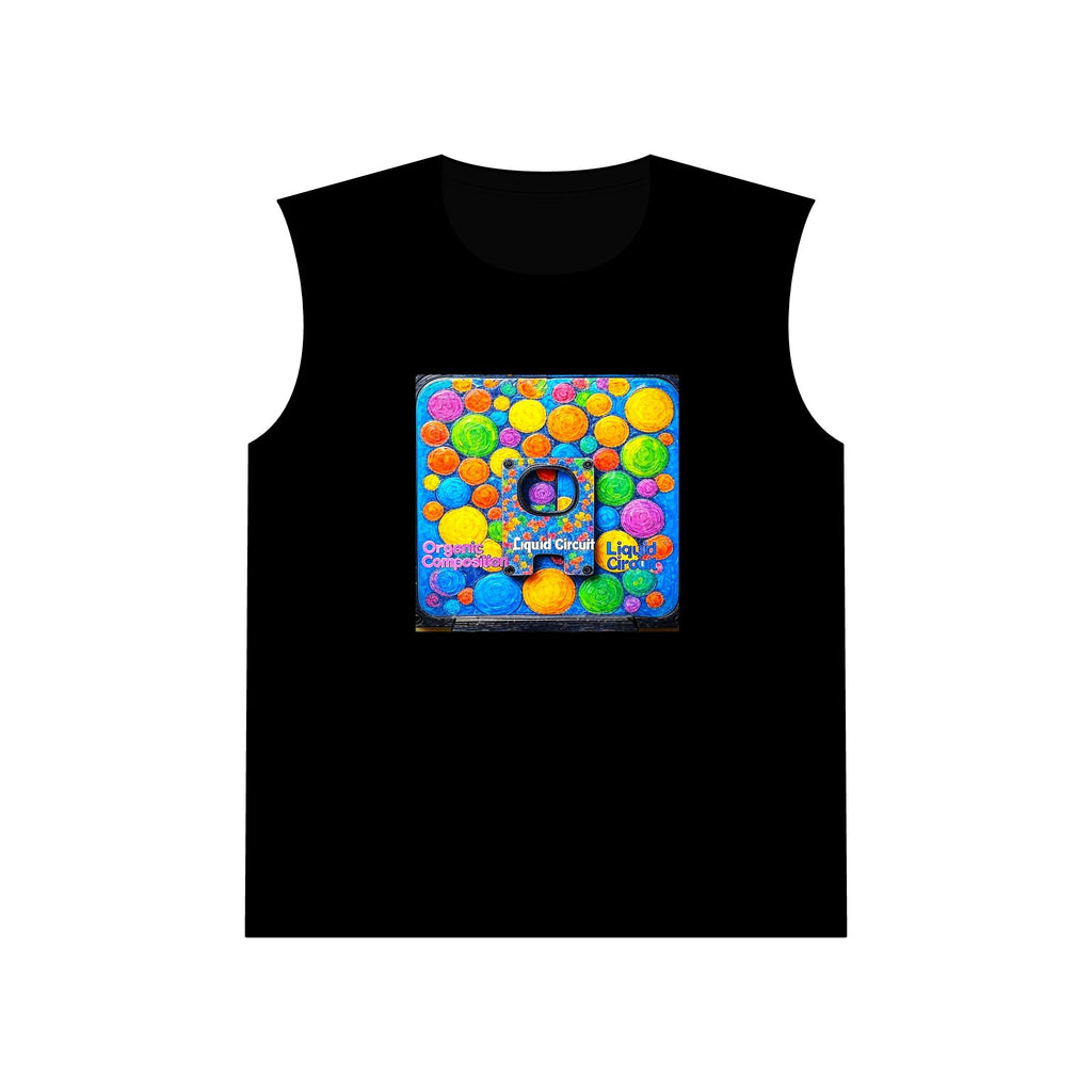 Liquid Circuit 'Organic Composition' Colorful Bubble Art Muscle Tank — Bright Pops Graphic Tank Top