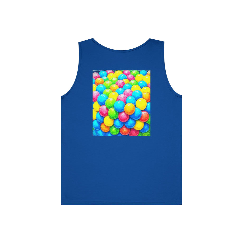 Liquid Circuit 'Organic Composition' Colorful Gumball Dots Tank Top — Bright Candy Bubble Print