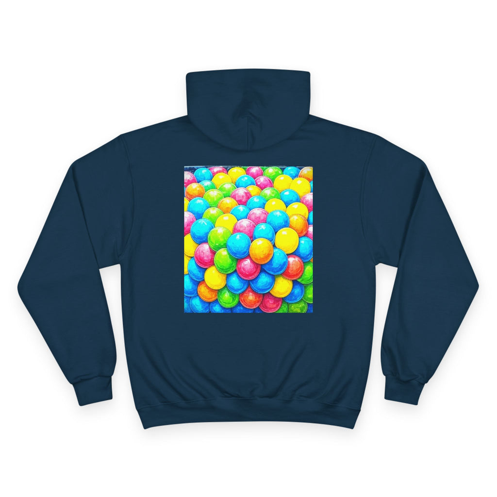 Liquid Circuit 'Organic Composition' Hoodie — Colorful Bubble Pop Graphic Pullover